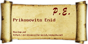 Prikosovits Enid névjegykártya